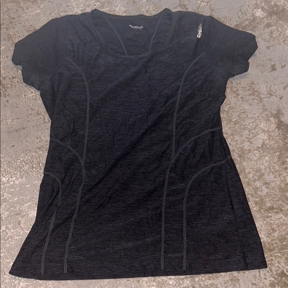 Reebok Black Fitted Short Sleeve T-Shirt